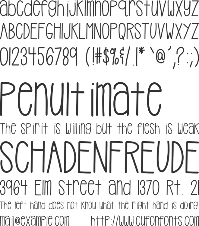 HelloCasual font preview