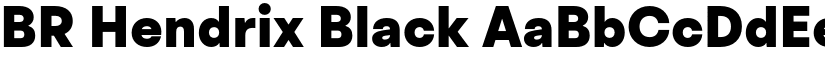 BR Hendrix Black font