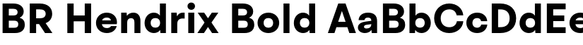BR Hendrix Bold font