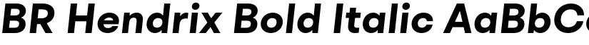 BR Hendrix Bold Italic font