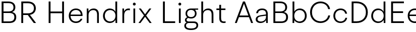 BR Hendrix Light font
