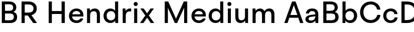 BR Hendrix Medium font