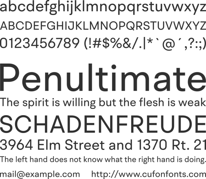 BR Hendrix font preview