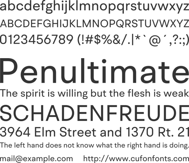BR Hendrix font preview