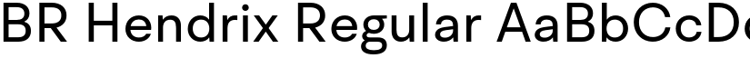 BR Hendrix Regular font