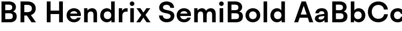 BR Hendrix SemiBold font