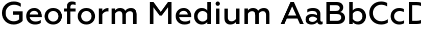 Geoform Medium font