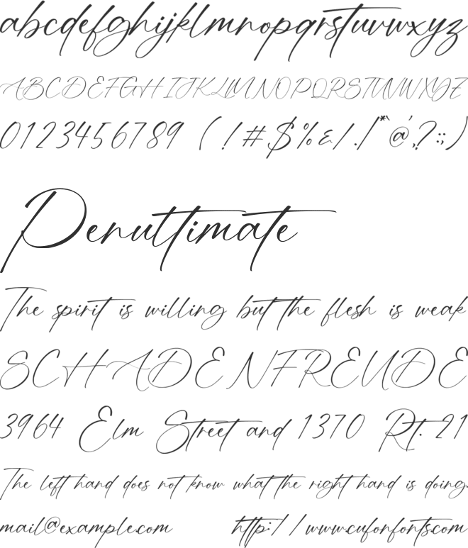 Johnfoster font preview