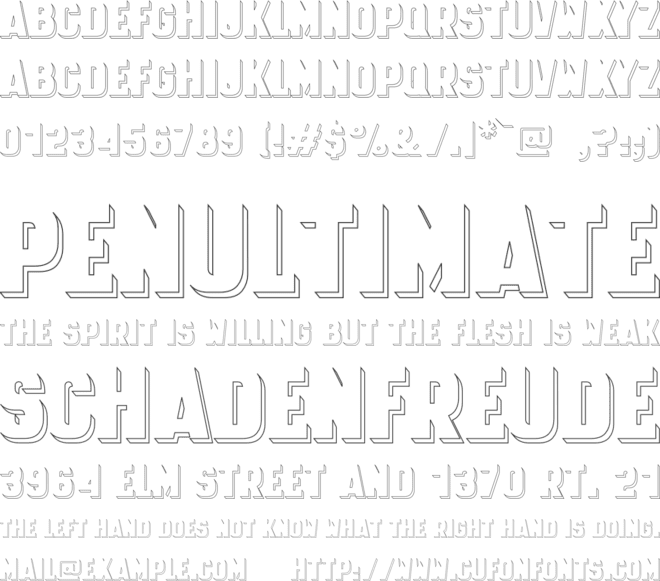 SELYNOVA font preview