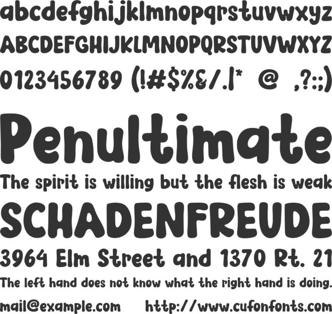 Retro Trendy font preview