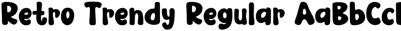 Retro Trendy Regular font