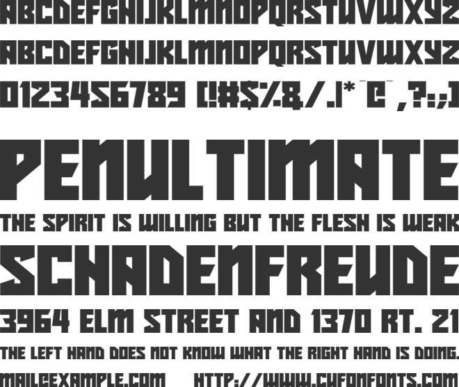 Neonatify font preview