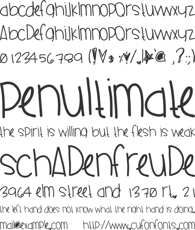 CharmeleonRed font preview