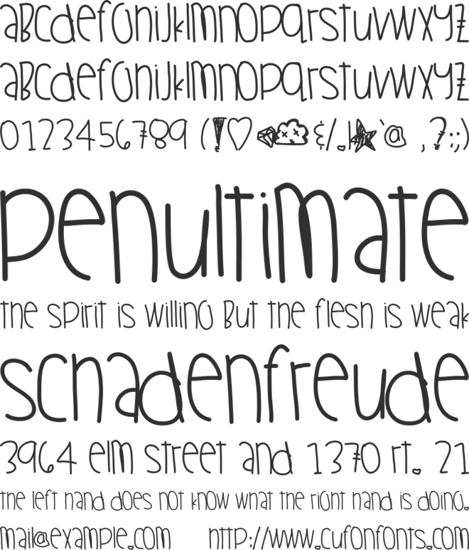 OhStormy font preview