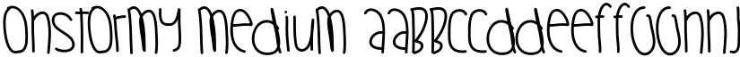 OhStormy Medium font