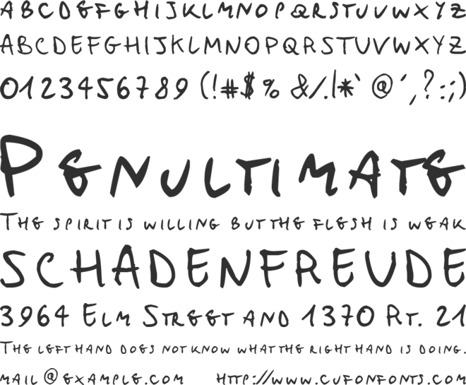 MichoMuchoMacho font preview