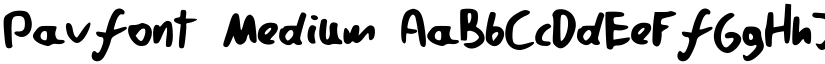 Pavfont Medium font