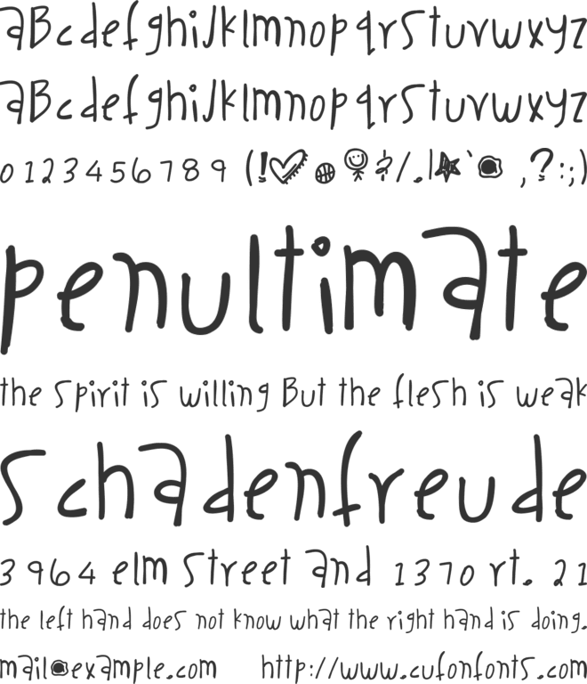 CaseAddiction font preview