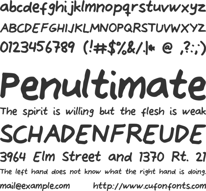AlveFont font preview