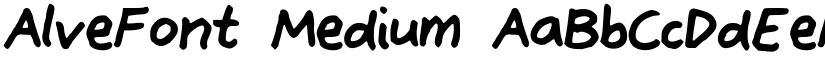 AlveFont Medium font