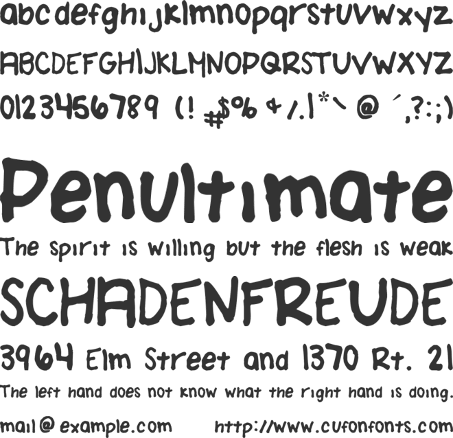 Amanda Brodzinski font preview