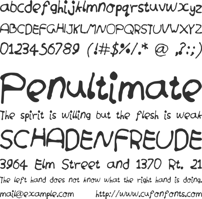 roundlines font preview