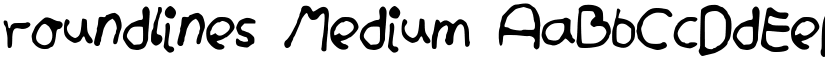 roundlines Medium font