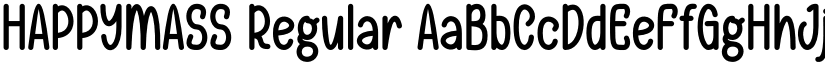 HAPPYMASS Regular font
