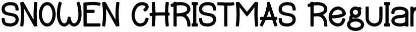 SNOWEN CHRISTMAS Regular font