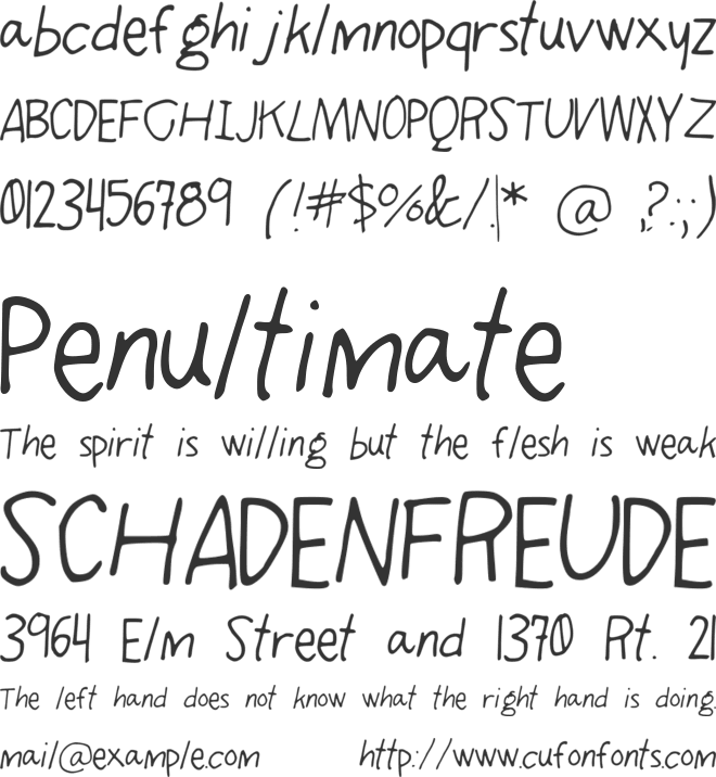 OhMyGouache font preview