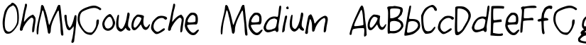 OhMyGouache Medium font