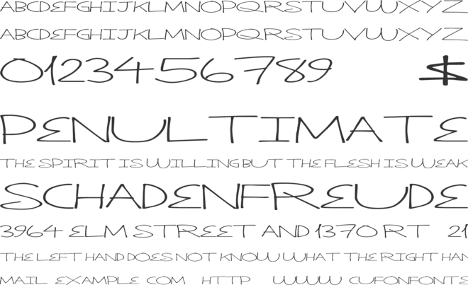 ThinkPlan font preview