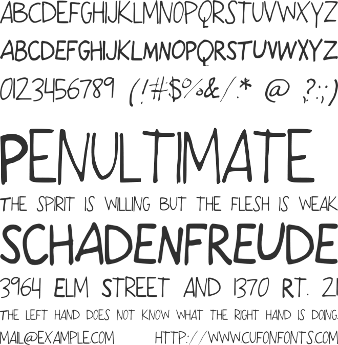 KarmaCycle font preview
