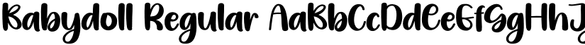 Babydoll Regular font