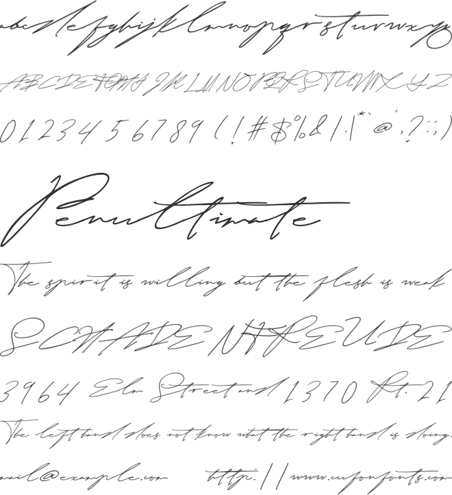 Romieda font preview