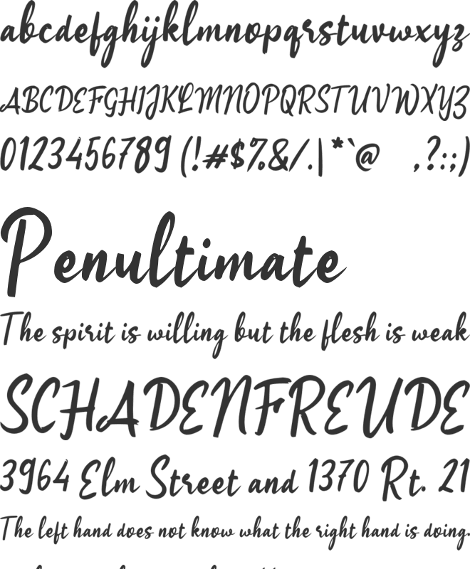 j Jaga Diri font preview