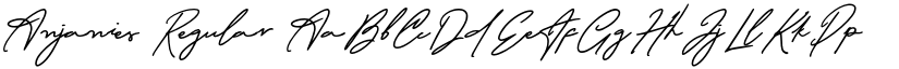 Anjanies Regular font