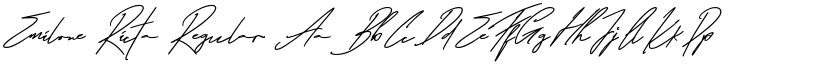 Emilone Ricta Regular font