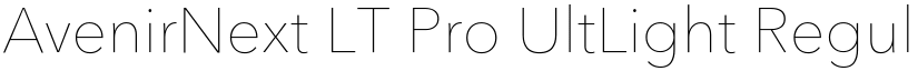 AvenirNext LT Pro UltLight font download