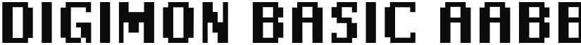 Digimon Basic font