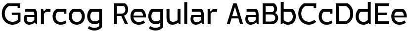 Garcog Regular font