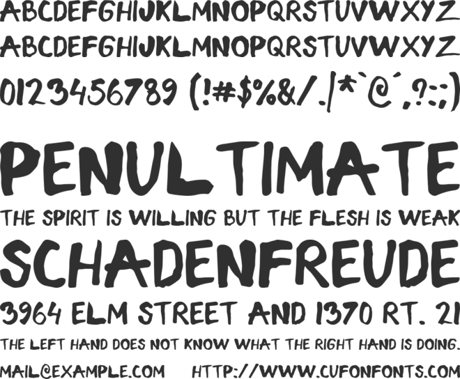 InkVerse font preview