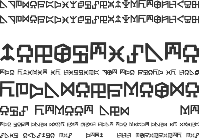 Digicode font preview