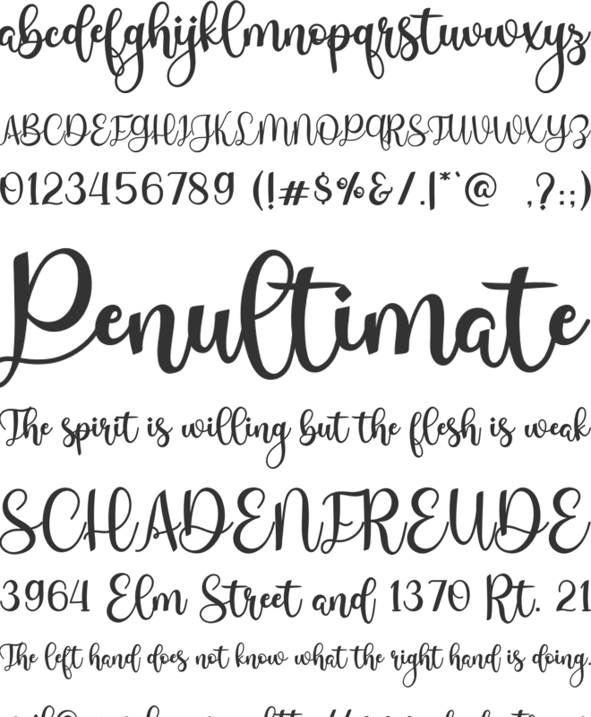 Christabelle font preview