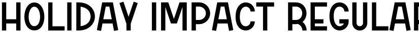Holiday Impact Regular font