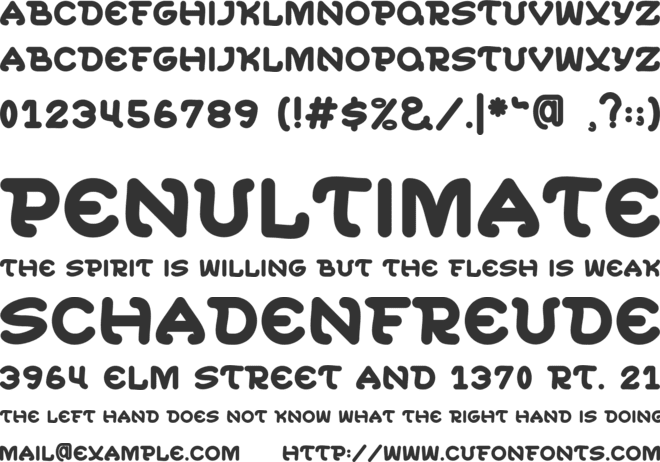 Quimas font preview