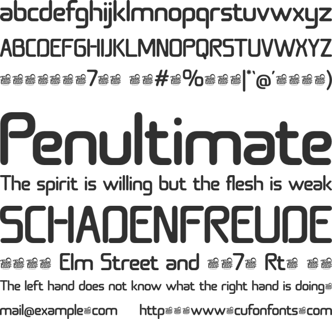 Linkero Trial font preview