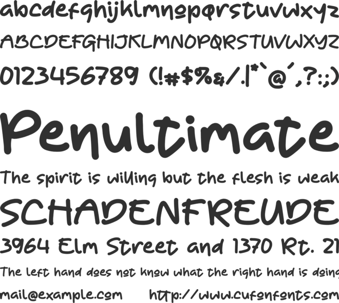Paultine Groovy font preview
