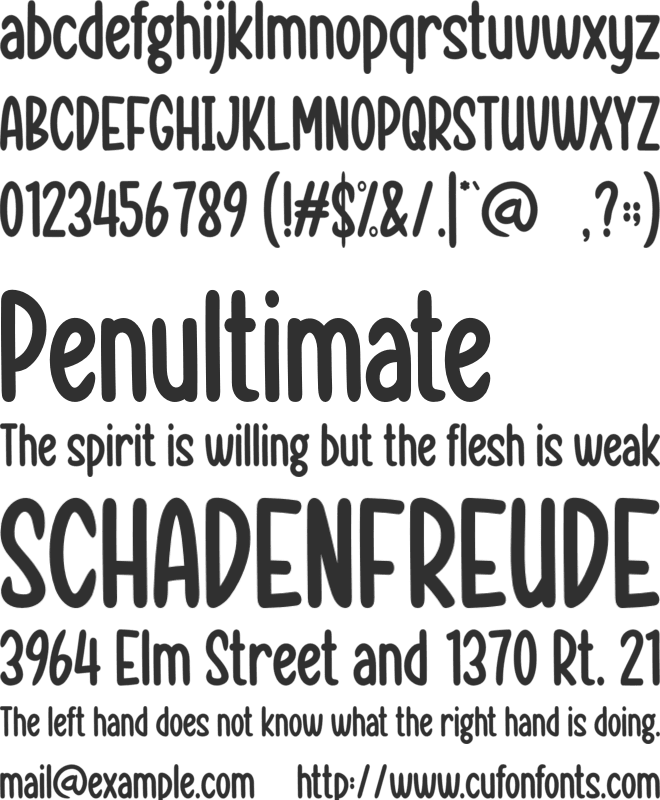 HOLIDAY ZONE font preview