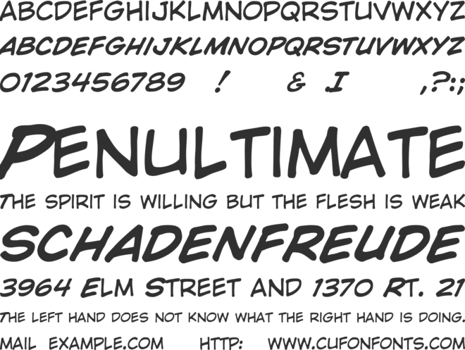Wild And Crazy font preview